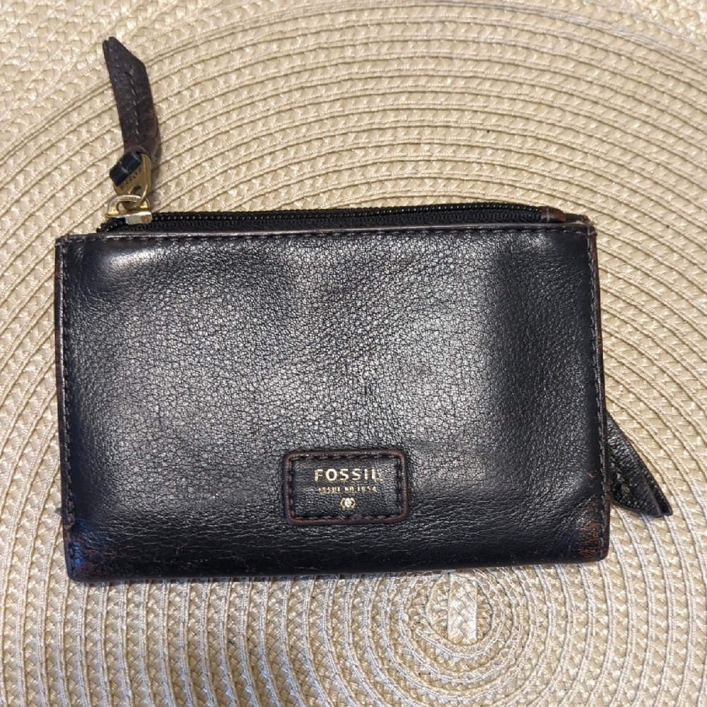 Fossil Black Leather Wallet